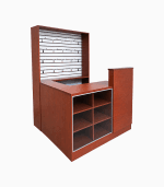 Módulo de atención con mueble agente personalizado color cerezo - Imagen 3