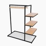 Estructuras de ropa exhibidor prendas y calzados